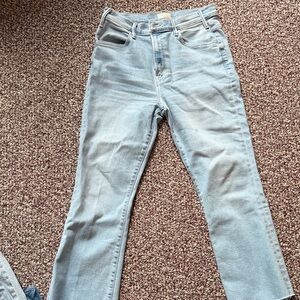 MOTHER Light Blue Straight Leg Jeans